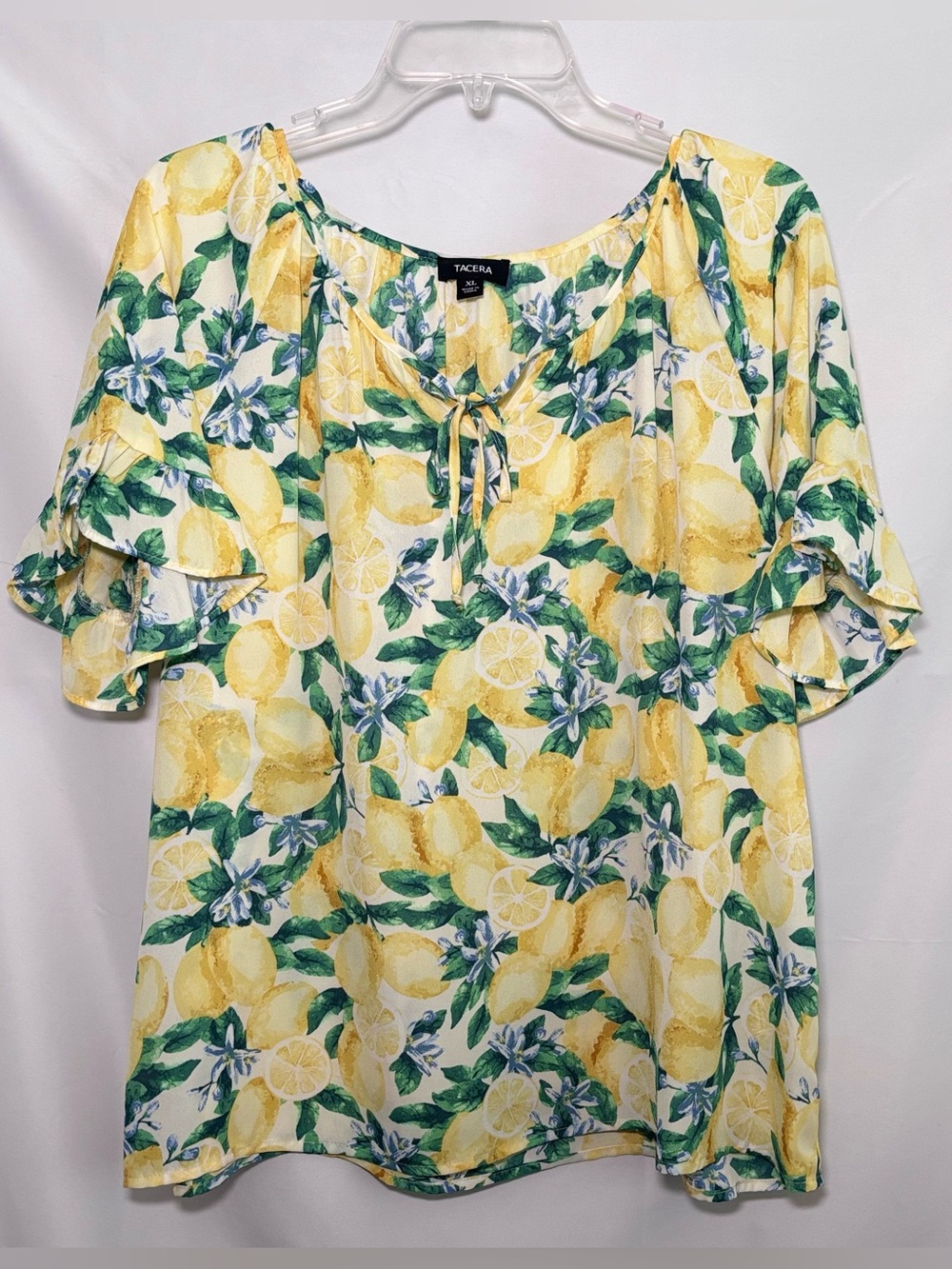 Tacera Lemon Print Blouse 🍋
